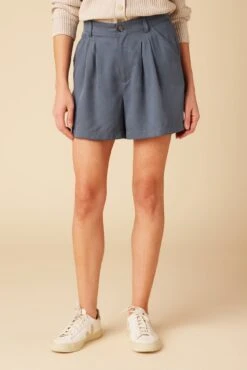 Larisa Tencel Twill Short - Slate