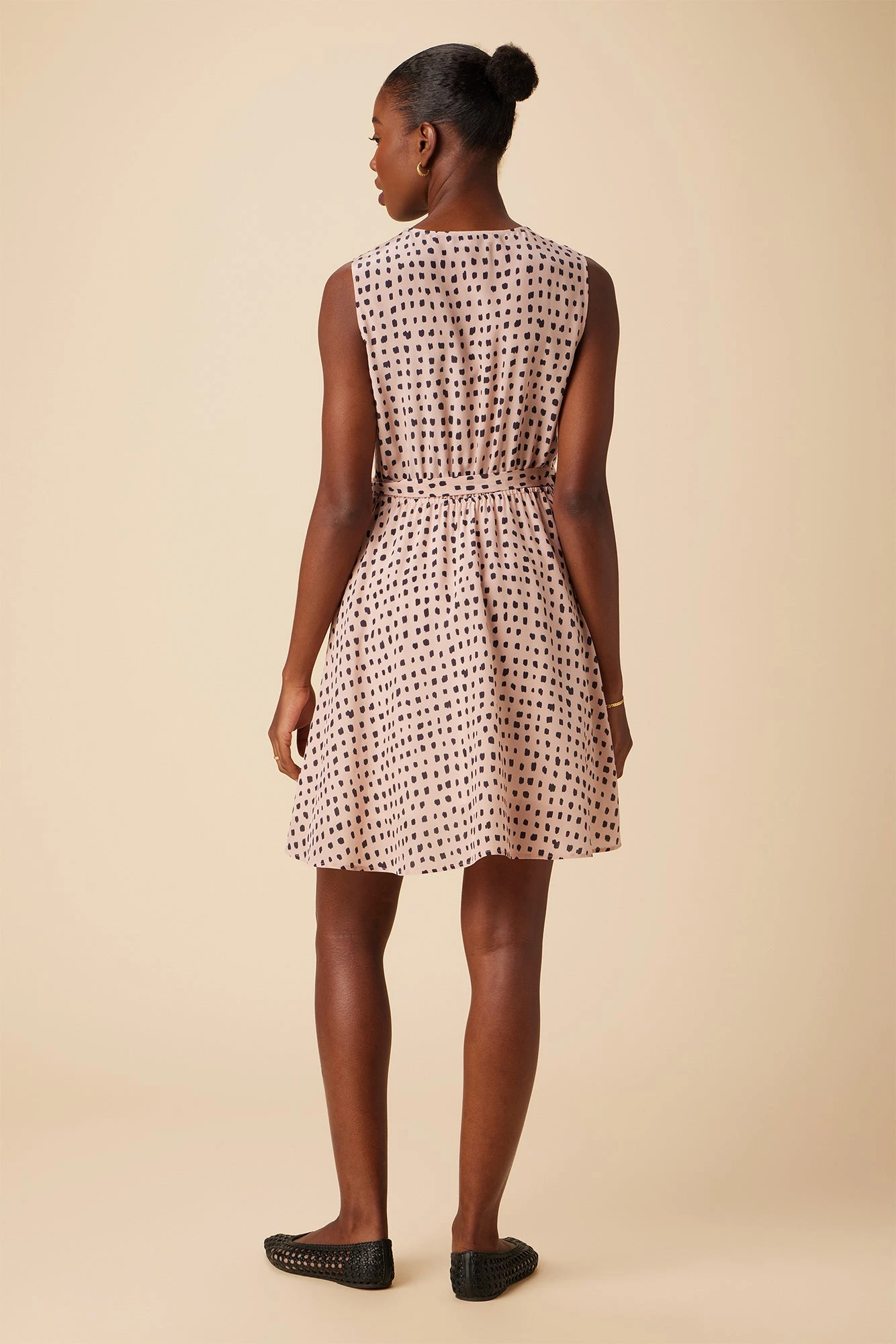 Ivy Washable Silk Dress - Valencia Dot Pink 5 Ivy Washable Silk Dress - Valencia Dot Pink - Image 3