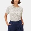 Odilia Washable Silk Blouse - Doucet Dot Ivory -Deals Zesty Vex Store 10175 Odilia Silk Doucet Dot Ivory 1