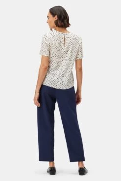 Odilia Washable Silk Blouse - Doucet Dot Ivory -Deals Zesty Vex Store 10175 Odilia Silk Doucet Dot Ivory 3