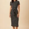 Colombe Viscose Knit Dress - Valencia Dot Black -Deals Zesty Vex Store 10176 SS Colombe Viscose Knit Valencia Dot Black 1