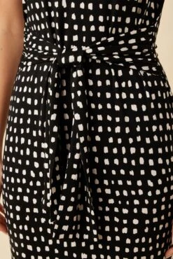 Colombe Viscose Knit Dress - Valencia Dot Black -Deals Zesty Vex Store 10176 SS Colombe Viscose Knit Valencia Dot Black 4