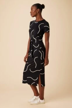 Colombe Viscose Knit Dress - Waves -Deals Zesty Vex Store 10176 SS Colombe Viscose Waves 2