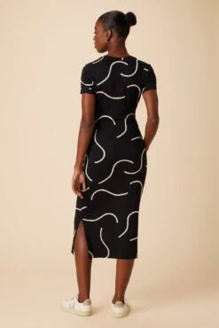 Colombe Viscose Knit Dress - Waves -Deals Zesty Vex Store 10176 SS Colombe Viscose Waves 3