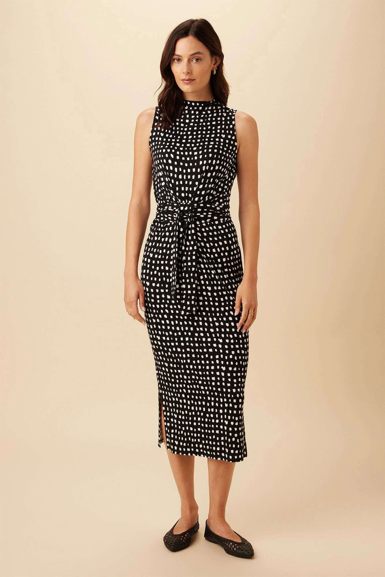 Castile Reverie Knit Dress - Valencia Dot Black 3 Castile Reverie Knit Dress - Valencia Dot Black