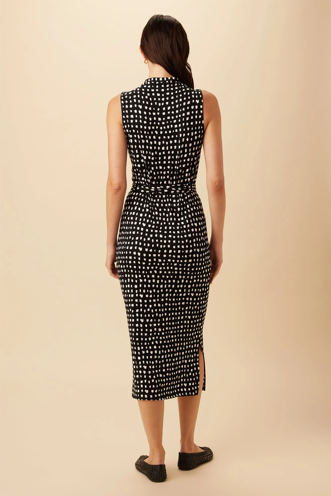 Castile Reverie Knit Dress - Valencia Dot Black 5 Castile Reverie Knit Dress - Valencia Dot Black - Image 3