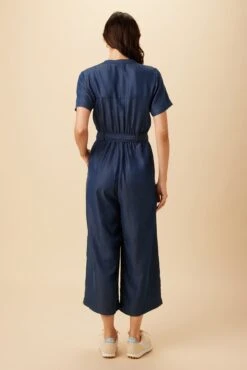 Bijou Denim Tencel Jumpsuit - Indigo -Deals Zesty Vex Store 10211 Bijou Tencel Indigo 3
