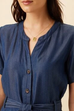 Bijou Denim Tencel Jumpsuit - Indigo -Deals Zesty Vex Store 10211 Bijou Tencel Indigo 4