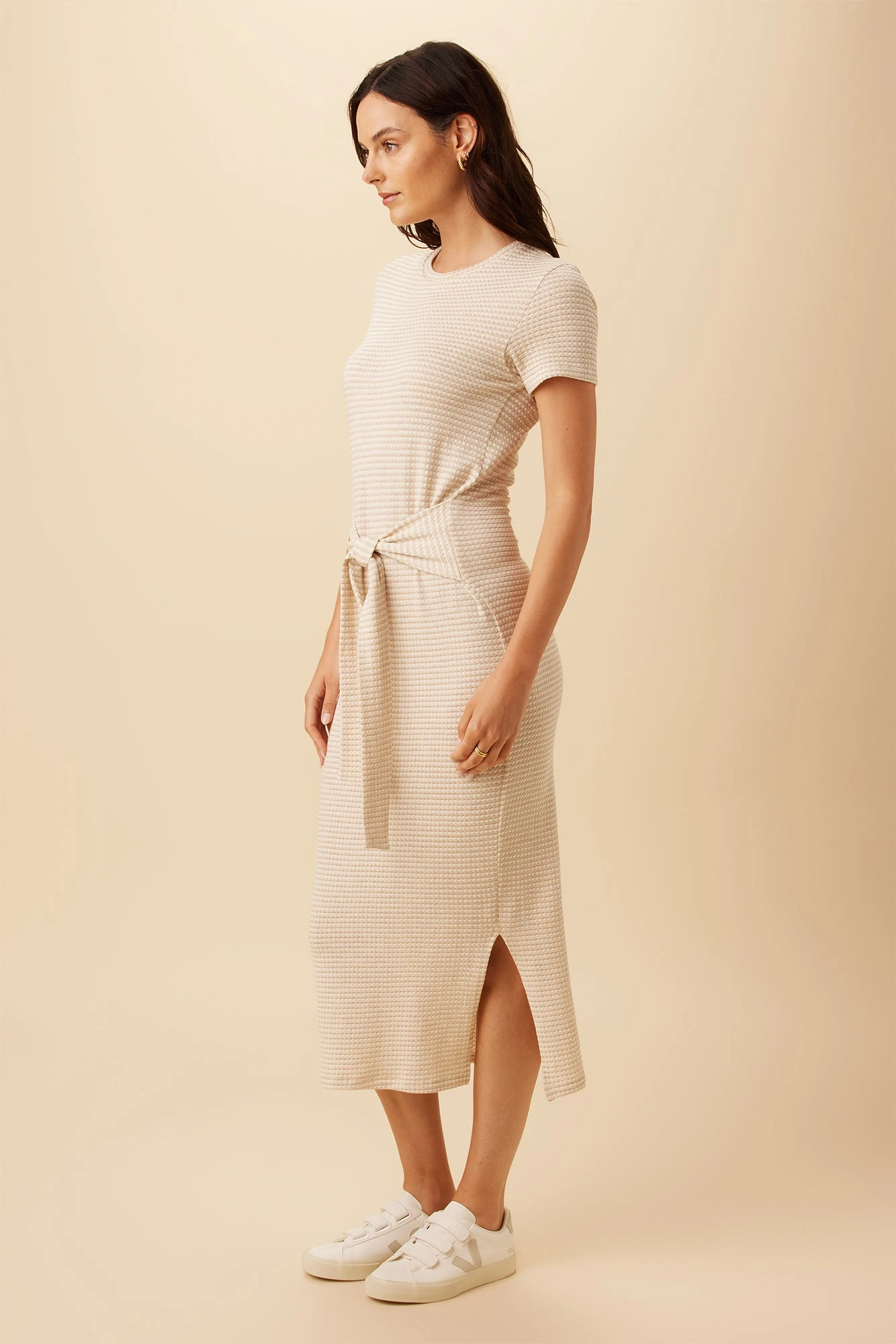 Colombe Scallop Knit Dress - Natural Oatmeal 4 Colombe Scallop Knit Dress - Natural Oatmeal - Image 2