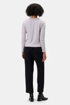 Eleanor Long Sleeve Baby Rib Tee - Lilac -Deals Zesty Vex Store 10277 Eleanor LS Lilac 3