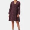 Ivy Long Sleeve Washable Silk Dress - Doucet Dot Vineyard -Deals Zesty Vex Store 10289 LS Ivy Doucet Dot Vineyard 1