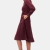 Joyce Dress - Plum -Deals Zesty Vex Store 10296 LS Joyce Polyester Plum 2