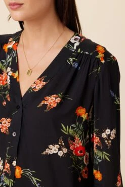 Kaya Ecovero Blouse - Treviso Orange -Deals Zesty Vex Store 1068 Kaya Viscose Treviso Orange 4