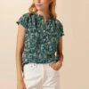 Renata Washable Silk Blouse - Green Palm 1 Renata Washable Silk Blouse - Green Palm -Deals Zesty Vex Store 1068 Renata Green Palm 1