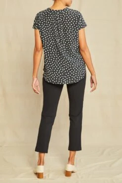 Renata Washable Silk Blouse -Deals Zesty Vex Store 1068 Renata Heart Black Ivory 3421 web