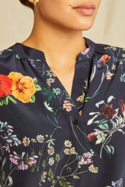 Renata Washable Silk Blouse - Provence Floral -Deals Zesty Vex Store 1068 Renata Provence 3808 web 9f997032 fba6 4b37 8621 ed64594f056c