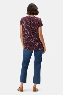 Renata Washable Silk Blouse - Doucet Dot Vineyard 7 Renata Washable Silk Blouse - Doucet Dot Vineyard -Deals Zesty Vex Store 1068 Renata Silk Doucet Dot Vineyard 3