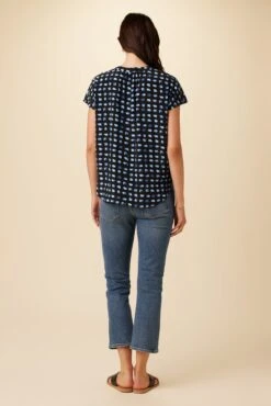 Renata Washable Silk Blouse - Squared Up Black -Deals Zesty Vex Store 1068 Renata Squared Up Black 3