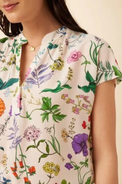 Renata Washable Silk Blouse - Stella Floral White 11 Renata Washable Silk Blouse - Stella Floral White -Deals Zesty Vex Store 1068 Renata Stella White 4