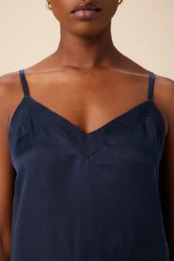 Barlow Cottonseed Cupro Cami - Navy -Deals Zesty Vex Store 11 9604 Barlow Navy 4
