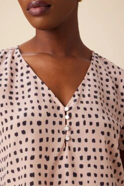 Suri Washable Silk Blouse - Valencia Dot Pink -Deals Zesty Vex Store 14 10161 Suri Valencia Dot 4
