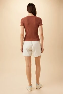 Eleanor Paris Rib Tee - Earth 8 Eleanor Paris Rib Tee - Earth -Deals Zesty Vex Store 14 10194 Eleanor Earth 3