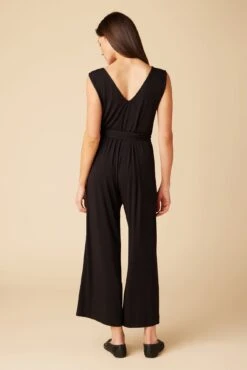 Gardenia Dream Knit Jumpsuit - Black -Deals Zesty Vex Store 1609 Gardenia Black 3