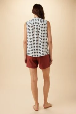 Amy Washable Silk Blouse - Squared Up White -Deals Zesty Vex Store 18 10209 SL Amy Squared Up White 3