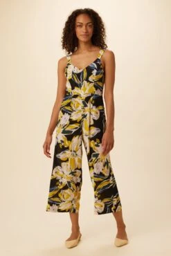 Brea Washable Silk Jumpsuit - Marbella