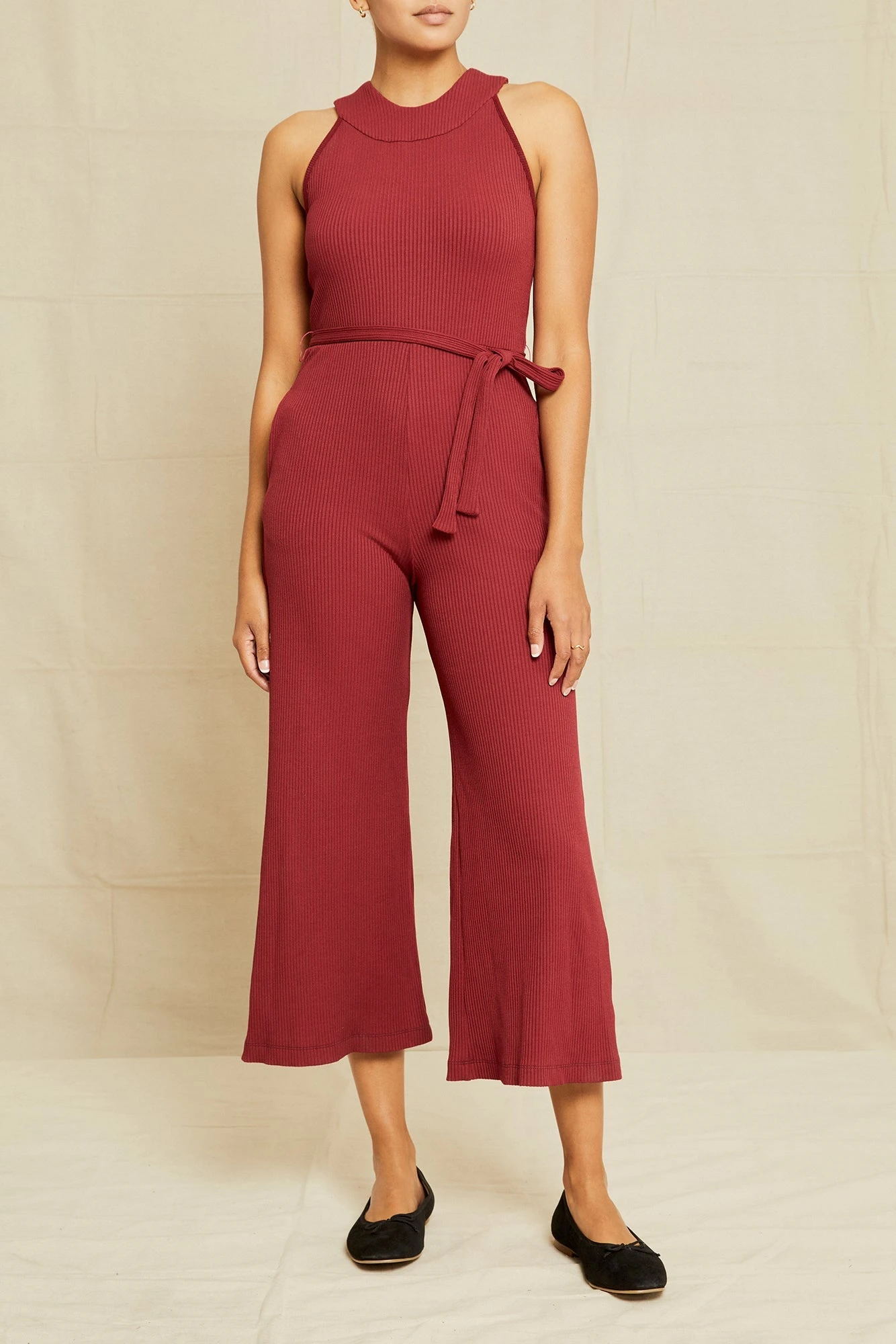 Maja Paris Rib Jumpsuit - Mulberry 3 Maja Paris Rib Jumpsuit - Mulberry