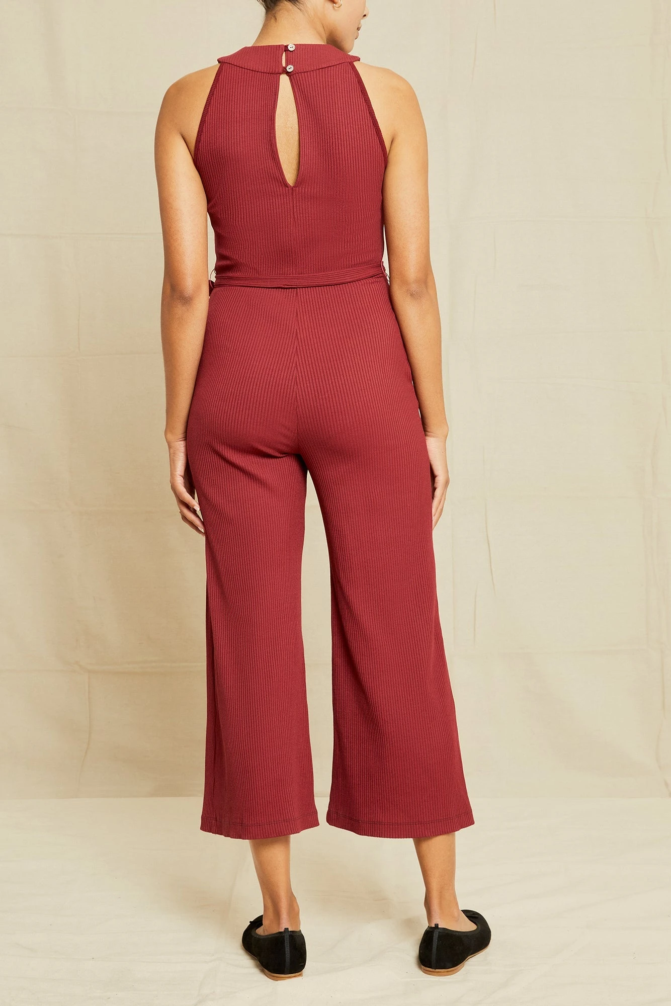 Maja Paris Rib Jumpsuit - Mulberry 6 Maja Paris Rib Jumpsuit - Mulberry - Image 4