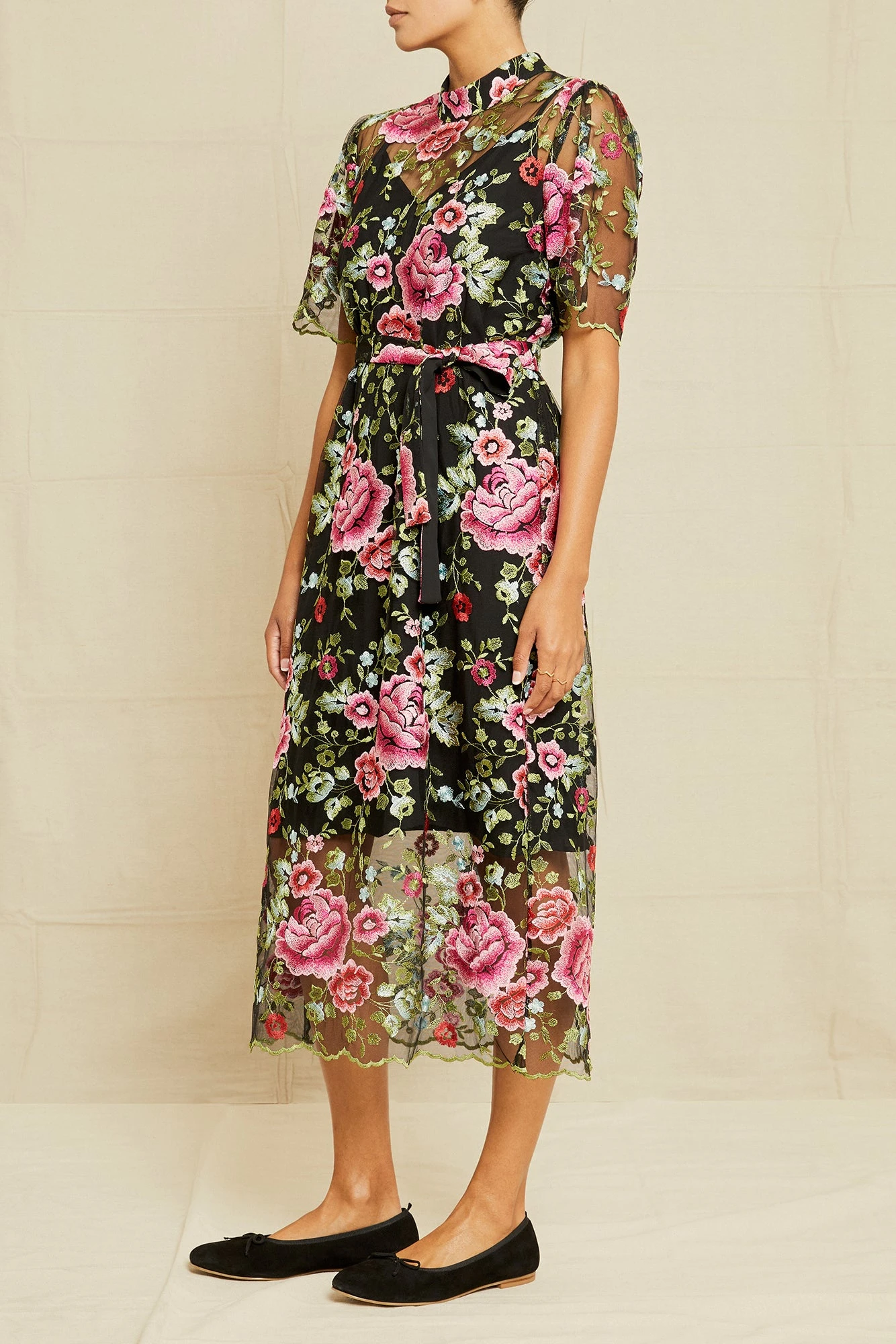 Brielle Upcycled Dress - Simone Floral 4 Brielle Upcycled Dress - Simone Floral - Image 2