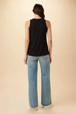 Sadie Reverie Slub Tank - Black -Deals Zesty Vex Store 23 7951 Sadie Black 3