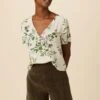 Willa Washable Silk Blouse - Silverwood Floral -Deals Zesty Vex Store 2464 Willa Silverwood Floral 1
