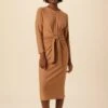 Russo Luxe Fleece Dress - Camel
