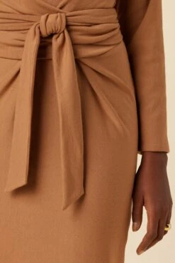 Russo Luxe Fleece Dress - Camel -Deals Zesty Vex Store 28 0050R1 Russo Camel 4