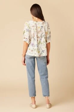 Edith Washable Silk Blouse - Gemini Ivory -Deals Zesty Vex Store 375 Edith Silk Gemini Ivory 3