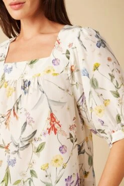 Edith Washable Silk Blouse - Gemini Ivory -Deals Zesty Vex Store 375 Edith Silk Gemini Ivory 4