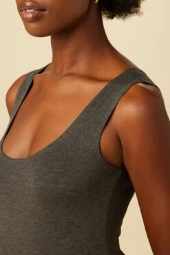 Iris Dream Knit Tank - Anthracite -Deals Zesty Vex Store 4012 Iris Scoop Neck Tank Anthracite 4
