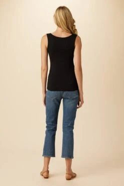 Iris Dream Knit Tank - Black -Deals Zesty Vex Store 4012 Iris Scoop Neck Tank Black 3