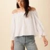 Valerie Off-Shoulder Cotton Blouse - White -Deals Zesty Vex Store 4030 Valerie White 1