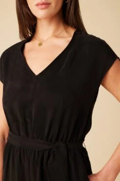 Wynnie Cupro Jumpsuit - Black -Deals Zesty Vex Store 451 Wynnie Cupro Black 4