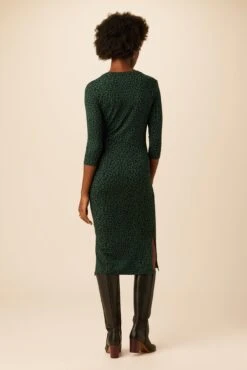 Colombe 3/4 Sleeve Reverie Knit Dress - Forest Leopard 9 Colombe 3/4 Sleeve Reverie Knit Dress - Forest Leopard -Deals Zesty Vex Store 6054 3 4 Slv Colombe Forest Leopard 3
