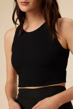Katrina Paris Rib Tank - Black -Deals Zesty Vex Store 6681 Katrina Black 4
