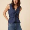 Clemence Tencel Blouse - Indigo -Deals Zesty Vex Store 7906 Clemence Indigo 1