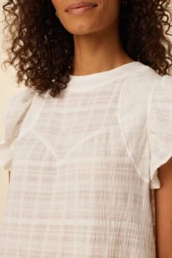 Katia Cotton Gauze Blouse - White -Deals Zesty Vex Store 7908 Katia White 4