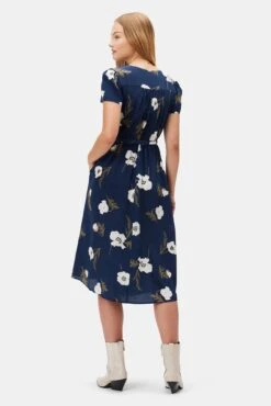 Ellie Washable Silk Dress - Luna -Deals Zesty Vex Store 7912 Ellie Luna 3
