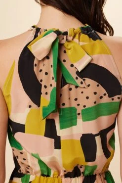 Stefania Washable Silk Dress - Piazza Print -Deals Zesty Vex Store 7913 Stefania Piazza 5