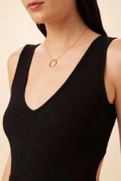 Gretchen Paris Rib Jumpsuit - Black -Deals Zesty Vex Store 7918 Gretchen Black 4