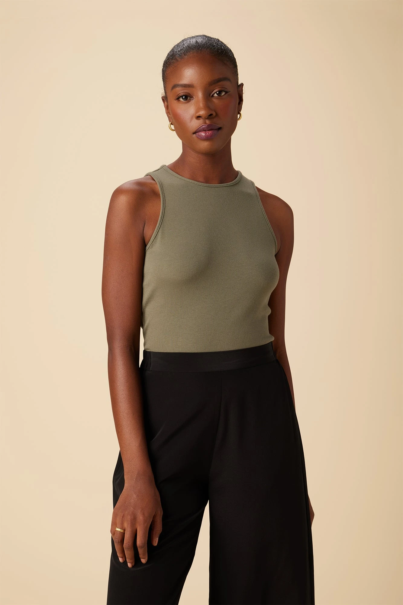 Jillian Dream Rib Tank - Vetiver 3 Jillian Dream Rib Tank - Vetiver